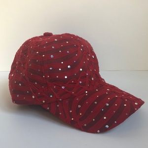 Something Special L.A. zebra stripe rhinestone hat